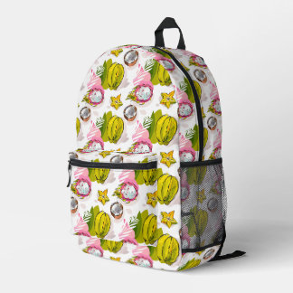 Sac À Dos Imprimé Motif de fruits texturés à main libre