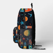 Sac À Dos Imprimé motif de fusée Abstrait (Droite)