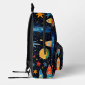 Sac À Dos Imprimé motif de fusée Abstrait (Gauche)