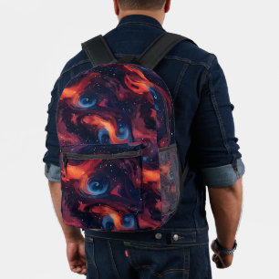 Sac À Dos Imprimé Motif de galaxie coloré