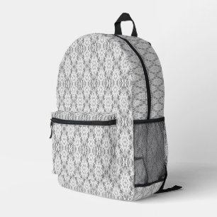 Sac À Dos Imprimé Motif de géométrie abstraite gris clair