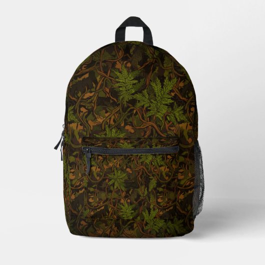 Sac À Dos Imprimé Motif de Ghillie Jungle (Recto)