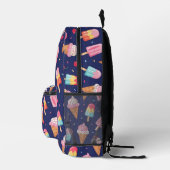 Sac À Dos Imprimé Motif de glace, popsicles et cerises (Droite)