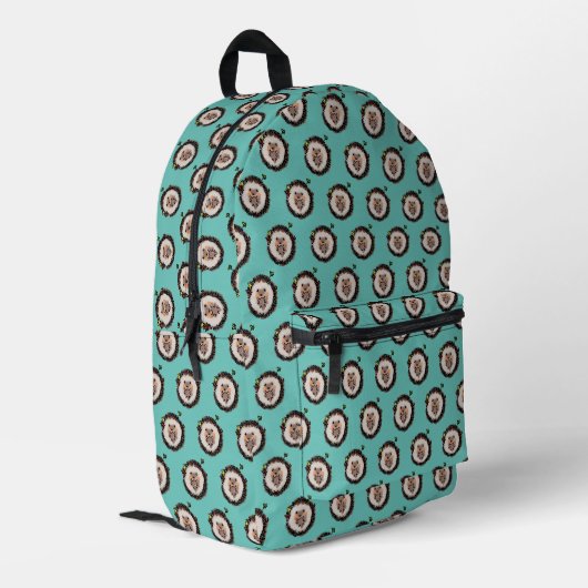 Sac À Dos Imprimé motif de hérisson mignon (Coin arrière gauche)