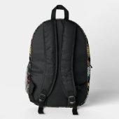Sac À Dos Imprimé Motif de jeu graffiti néon (Verso)