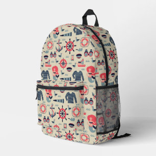 Sac À Dos Imprimé Motif de la Marine