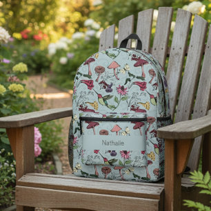 Sac À Dos Imprimé Motif de la nature colibri floral bleu