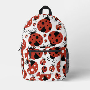 Sac À Dos Imprimé Motif De Ladybugs, Mignons Ladybugs, Red Ladybugs