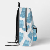 Sac À Dos Imprimé Motif de l'ours de gomme bleu (Gauche)