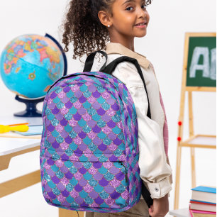 Sac À Dos Imprimé Motif de lunettes de sirène colorées
