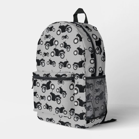 Sac À Dos Imprimé Motif de moto de retour à l'école (Coin arrière droit)