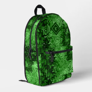 Sac À Dos Imprimé Motif de parties scintillant aux tons verts