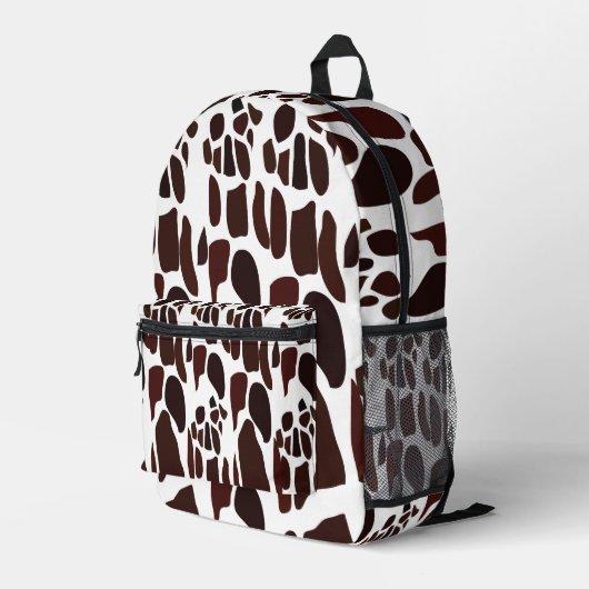 Sac À Dos Imprimé Motif de peau de girafe (Coin arrière droit)