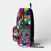 Sac À Dos Imprimé Motif de pixels Abstrait coloré (Droite)