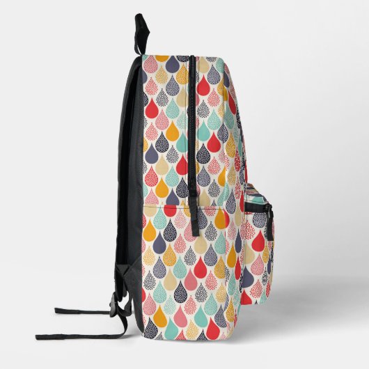 Sac À Dos Imprimé Motif de point d'art pop Raindrop (Gauche)