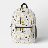 Sac À Dos Imprimé Motif de scène de Golden Woods (Recto)