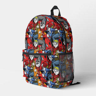 Sac À Dos Imprimé Motif de scooter des chats et des chiens