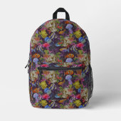 Sac À Dos Imprimé Motif de Sea Life Grunge (Recto)
