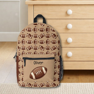 Sac À Dos Imprimé Motif de sport de football mignon pour garçon