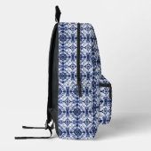 Sac À Dos Imprimé Motif de teinture bleu foncé (Gauche)