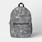 Sac À Dos Imprimé Motif de texture de marbre gris foncé (Recto)