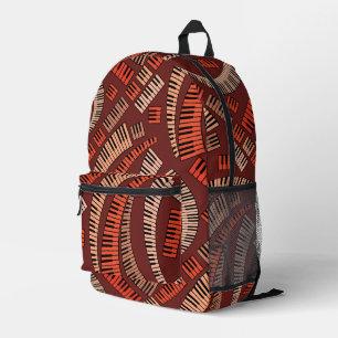 Sac À Dos Imprimé Motif de touches de piano courbes