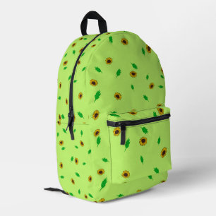 Sac à dos imprimé motif de tournesols