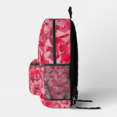 Sac À Dos Imprimé Motif de triangle rose rouge (Droite)