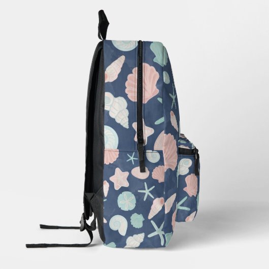 Sac À Dos Imprimé motif des coquillages (Gauche)