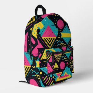 Sac À Dos Imprimé motif des couleurs des années 80