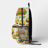 Sac À Dos Imprimé Motif des hamburgers mignons (Droite)