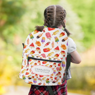 Sac À Dos Imprimé Motif d'été personnalisé Watercolor