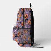 Sac À Dos Imprimé Motif d'Halloween violet Jack-O-lanterne (Droite)