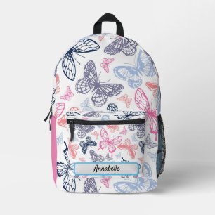 Sac À Dos Imprimé Motif d'illustration de papillon coloré mignon fil