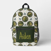 Sac À Dos Imprimé Motif Dinosaur mignon avec nom (Recto)