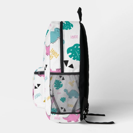 Sac À Dos Imprimé Motif Dinosaure à main mignon Personnalisé (Droite)