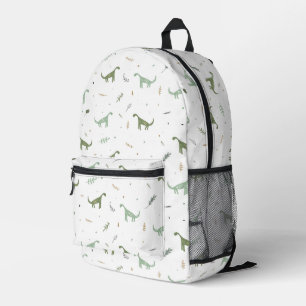 Sac À Dos Imprimé Motif Dinosaure Vert