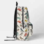 Sac À Dos Imprimé Motif d'oiseaux en carreaux (Gauche)