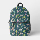 Sac À Dos Imprimé Motif Drapeau Llama Aquarelle (Recto)