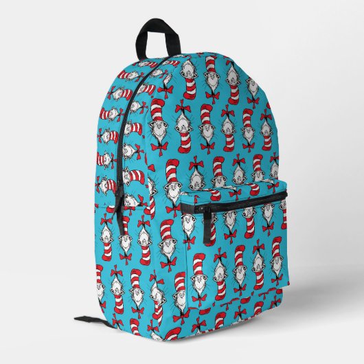 Sac À Dos Imprimé Motif du Chat dans le Chapeau (Coin arrière gauche)