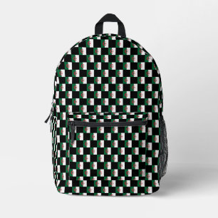 Sac À Dos Imprimé motif du drapeau À damiers Algérie