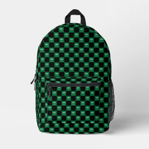 Sac À Dos Imprimé motif du drapeau À damiers Arabie Saoudite