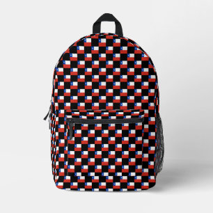 Sac À Dos Imprimé motif du drapeau À damiers Chili