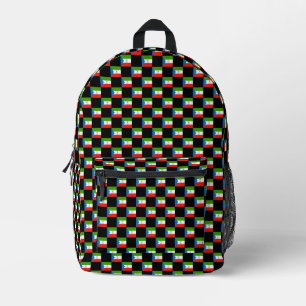 Sac À Dos Imprimé motif du drapeau À damiers Guinée équatoriale
