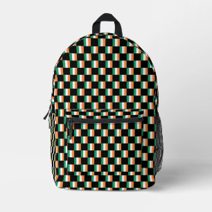 Sac À Dos Imprimé motif du drapeau À damiers Irlande