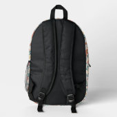 Sac À Dos Imprimé Motif du jardin de fleurs de corail (Verso)