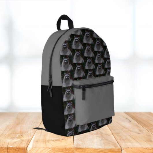 Sac À Dos Imprimé Motif du Raccoon de Forte Cute