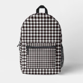 Sac À Dos Imprimé Motif écossais rustique chic Monogramme (Recto)