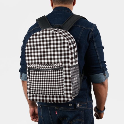 Sac À Dos Imprimé Motif écossais rustique chic Monogramme (Insitu (Modèle))