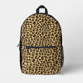 Sac À Dos Imprimé Motif Empreinte de léopard (Recto)